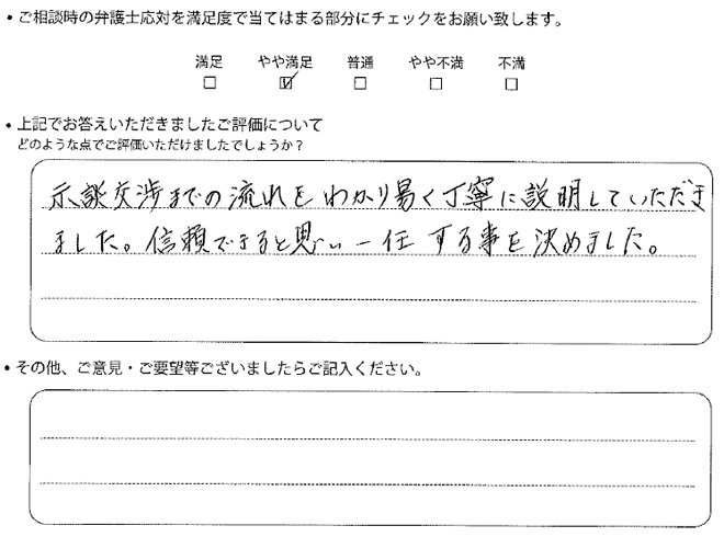 交通事故のご相談を頂いたお客様の声