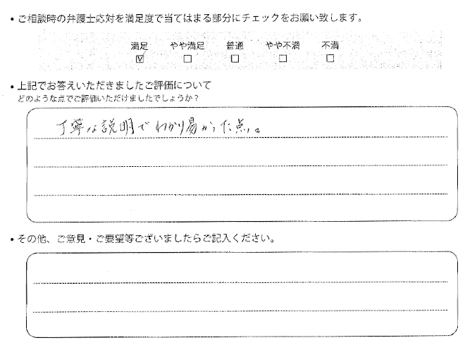 交通事故のご相談を頂いたお客様の声